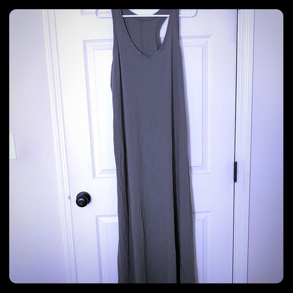 Maxi Olive Drab Tank Dress